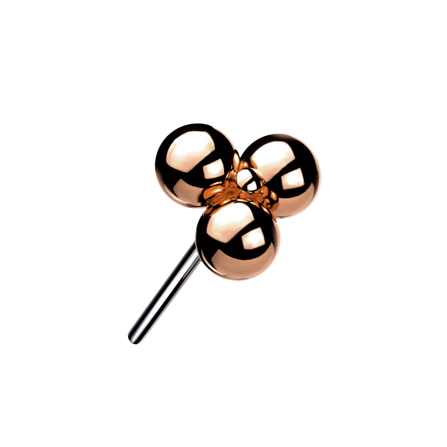 Titanium Threadless Trinity Ball Cluster Top