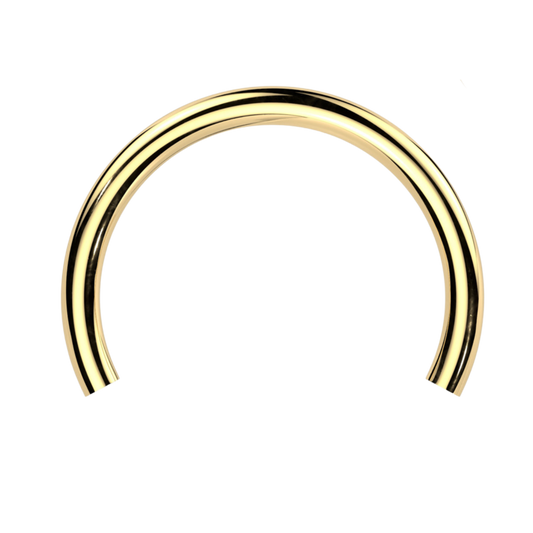 Titanium Threadless Horseshoe Barbell
