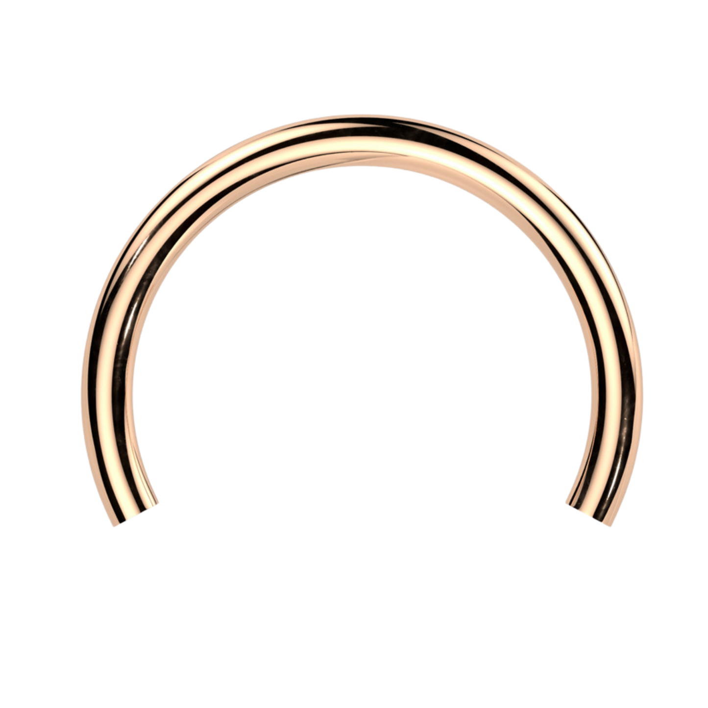 Titanium Threadless Horseshoe Barbell