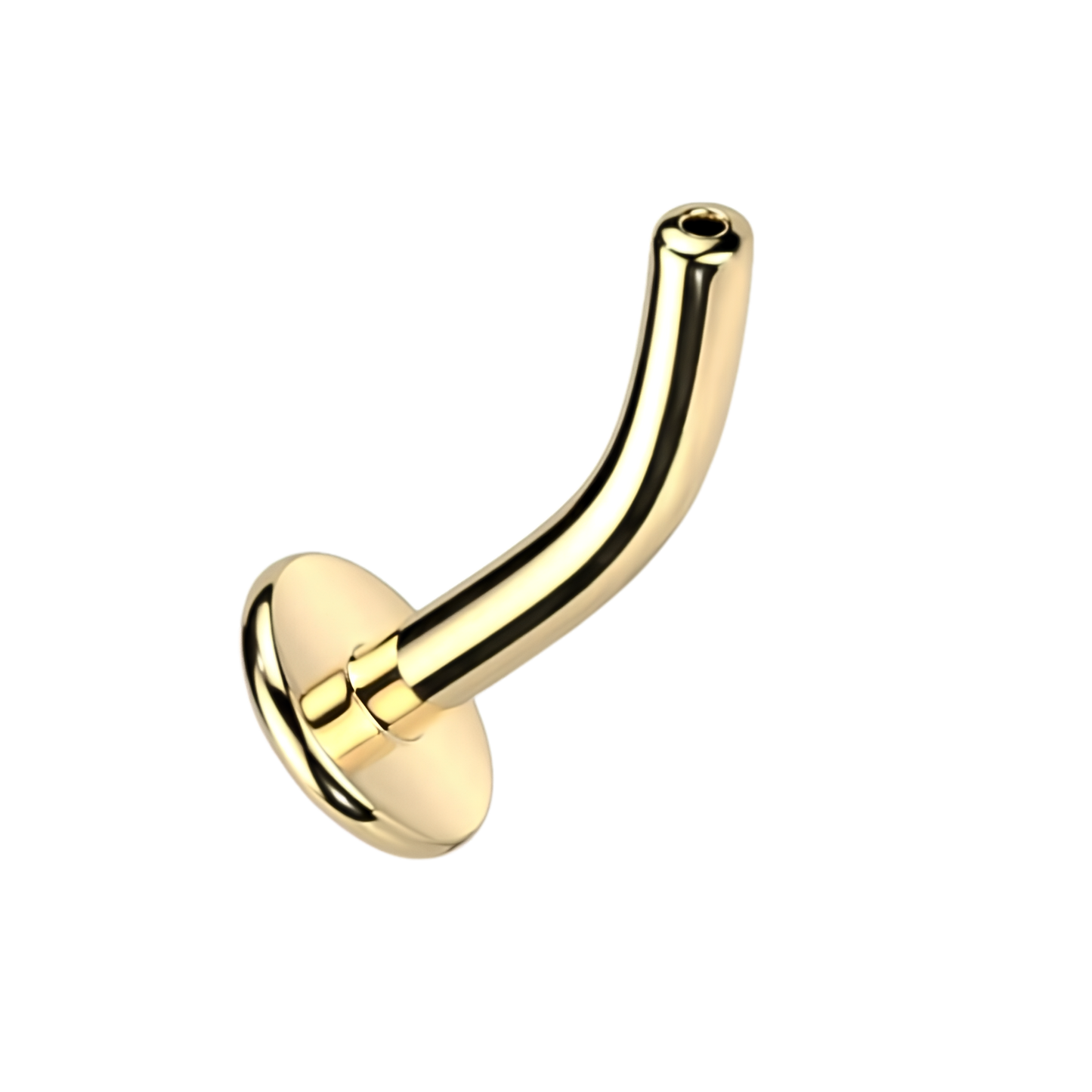 Titanium Threadless Floating Navel Curved Post