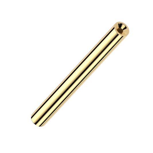Titanium Threadless Straight Barbell