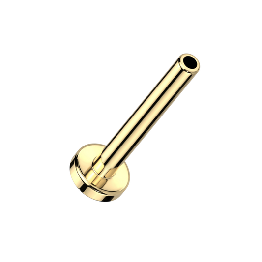 Titanium Threadless Flat Back Post - 2.5mm