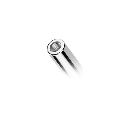 Threaded Titanium Straight Barbell Base