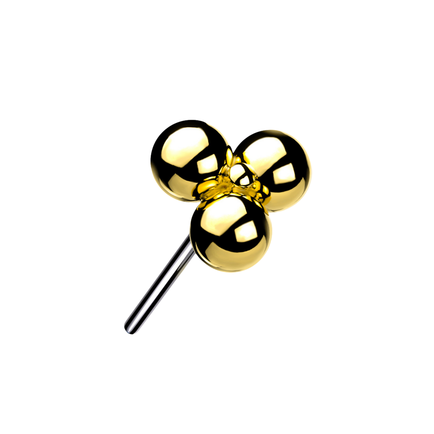 Titanium Threadless Trinity Ball Cluster Top