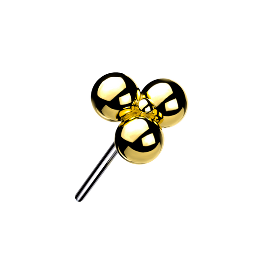 Titanium Threadless Trinity Ball Cluster Top