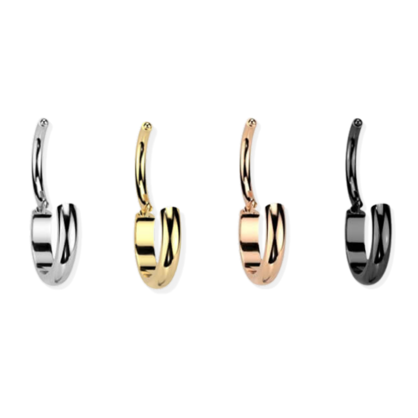 Titanium Dome Front Hinged Segment Ring