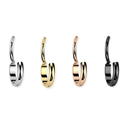 Titanium Dome Front Hinged Segment Ring