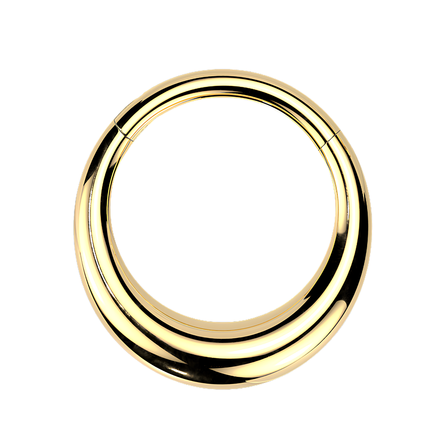 Titanium Tapered Hinged Clicker Hoop Ring