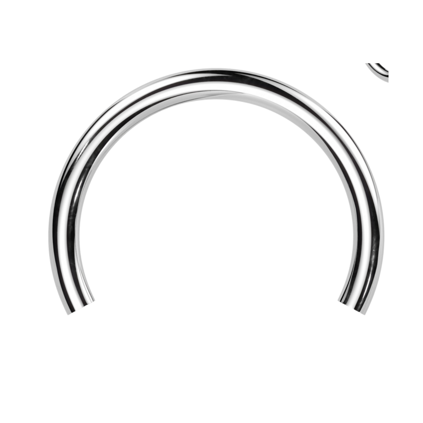 Titanium Threadless Horseshoe Barbell