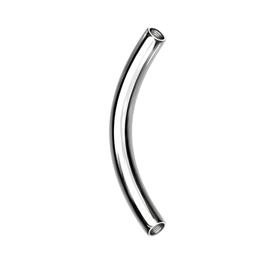Threaded Titanium Curved Barbell Base