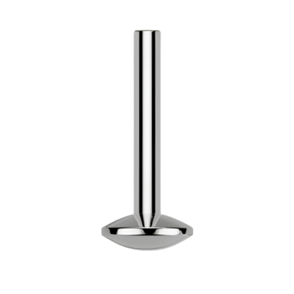 4mm Titanium Threaded Convex Flatback Post