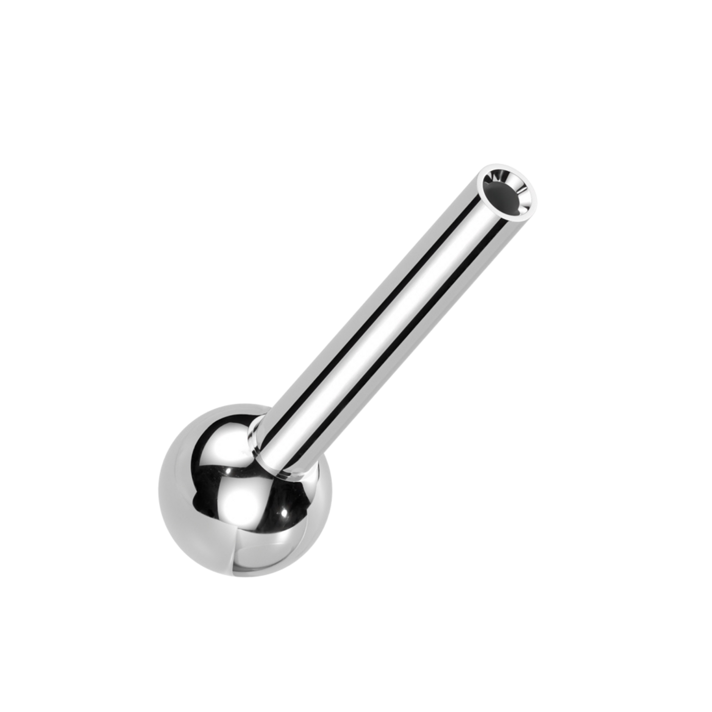 Titanium Threadless Straight Barbell - Single End