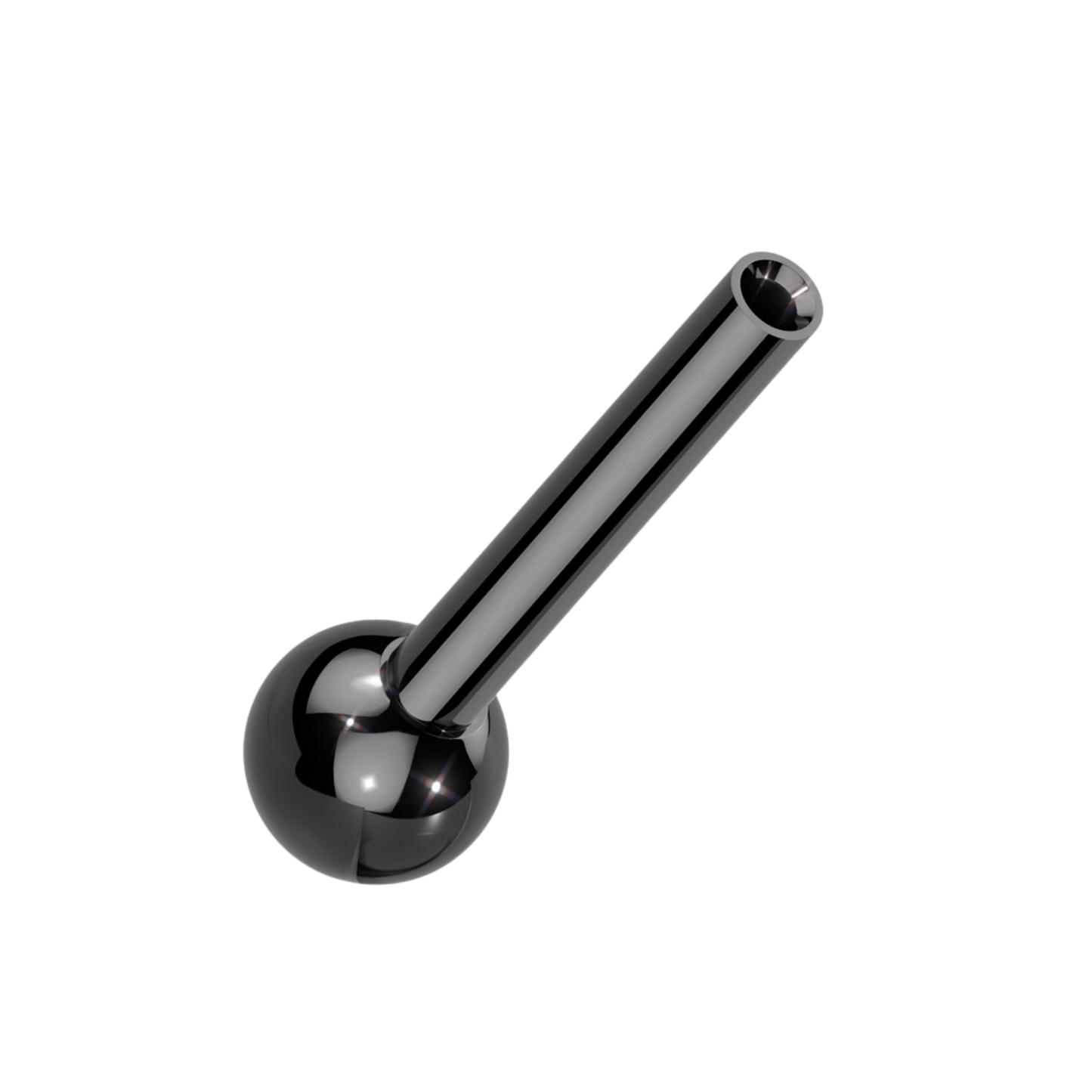 Titanium Threadless Straight Barbell - Single End