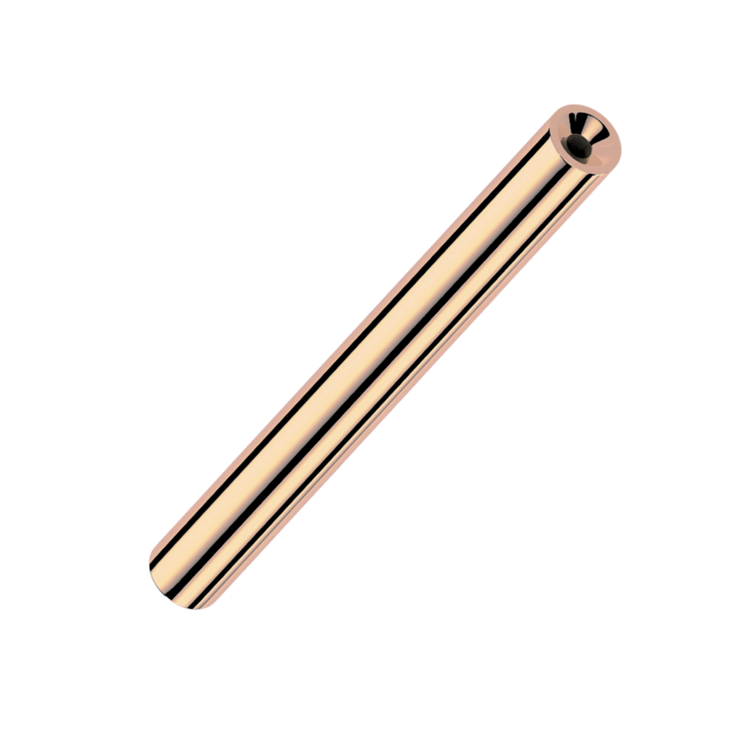 Titanium Threadless Straight Barbell
