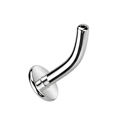 Titanium Threadless Floating Navel Curved Post