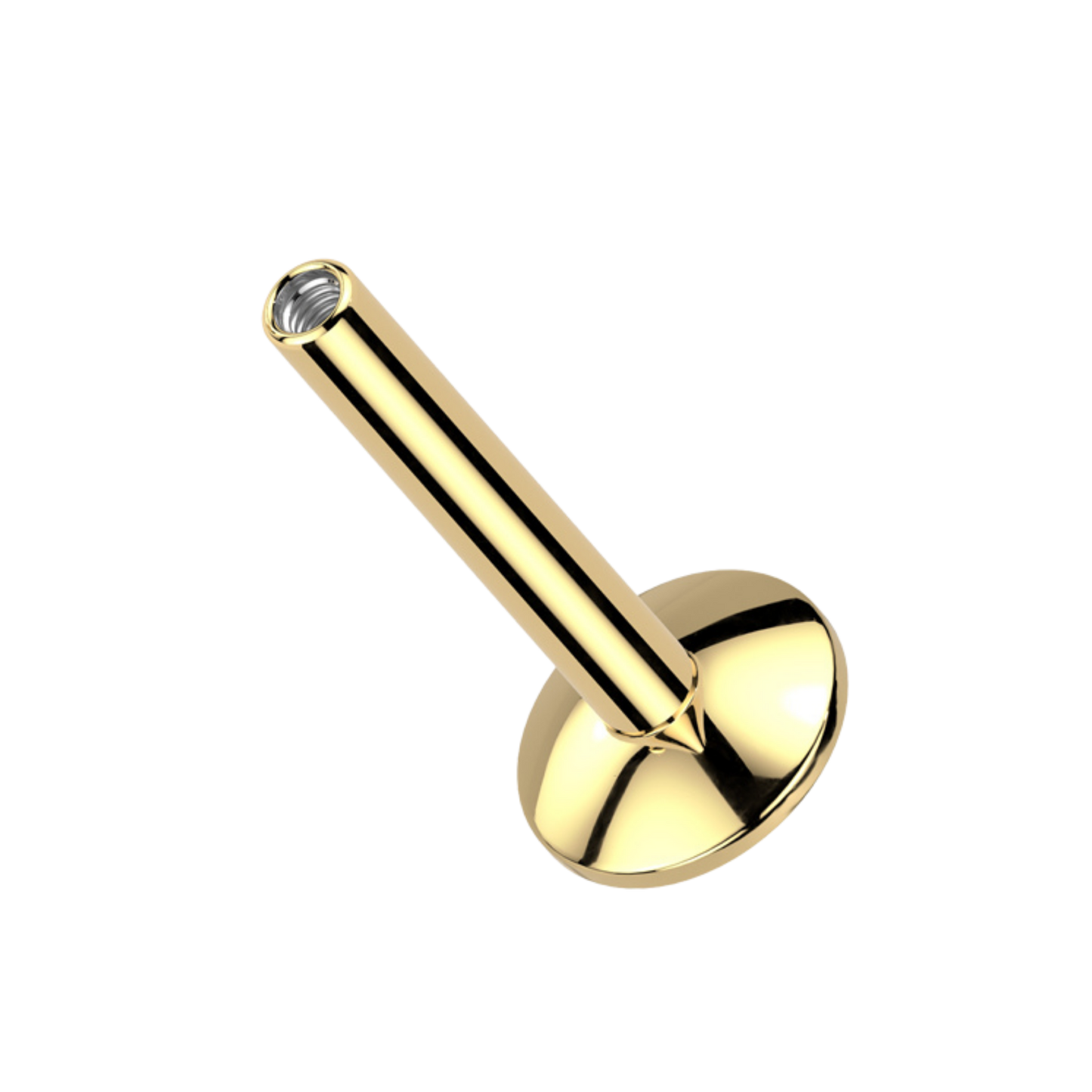 4mm Titanium Threaded Convex Flatback Post