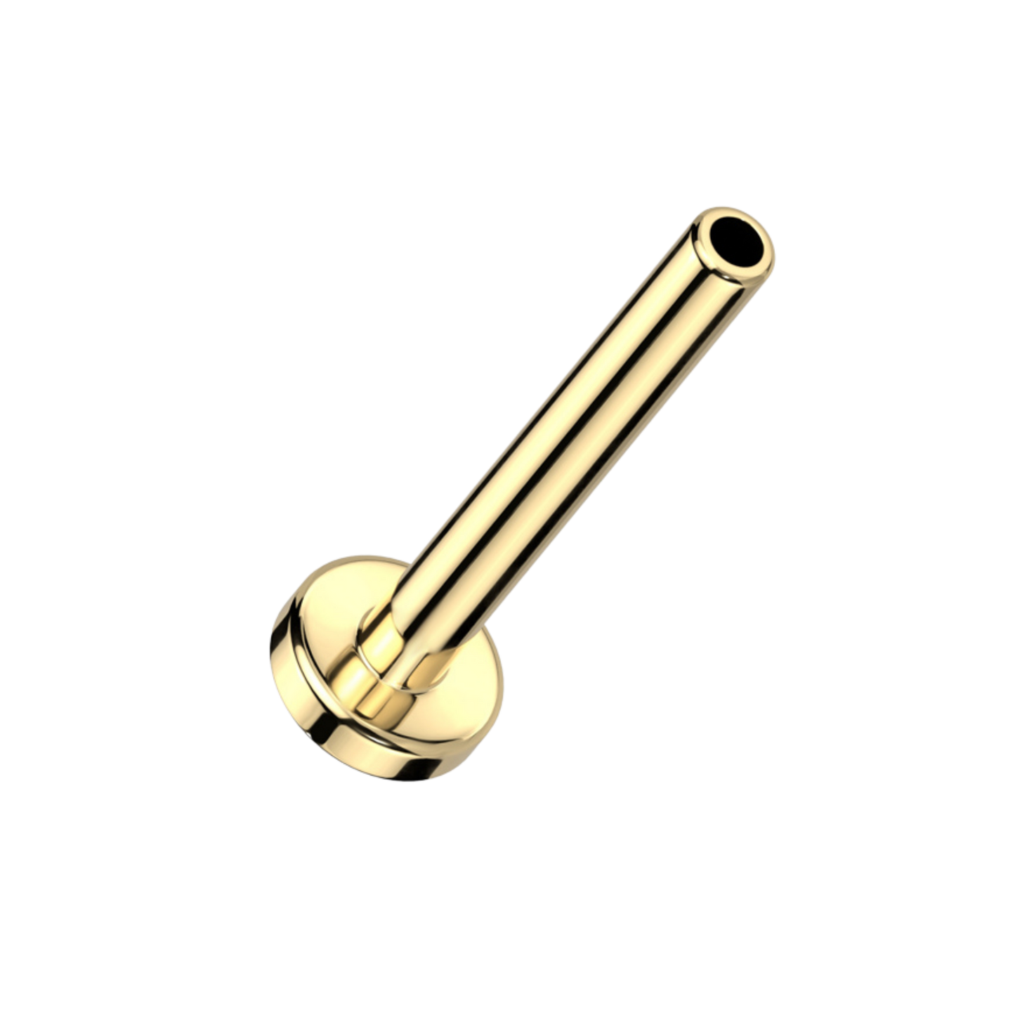 Titanium Threadless Flat Back Post - 2.5mm