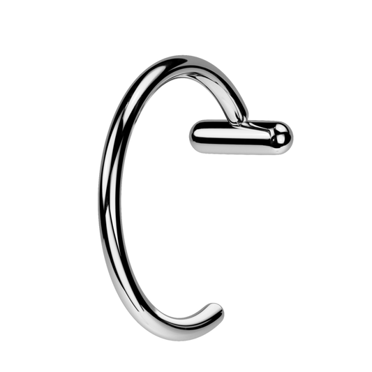 Titanium Nose Hoop Ring With T-Bar