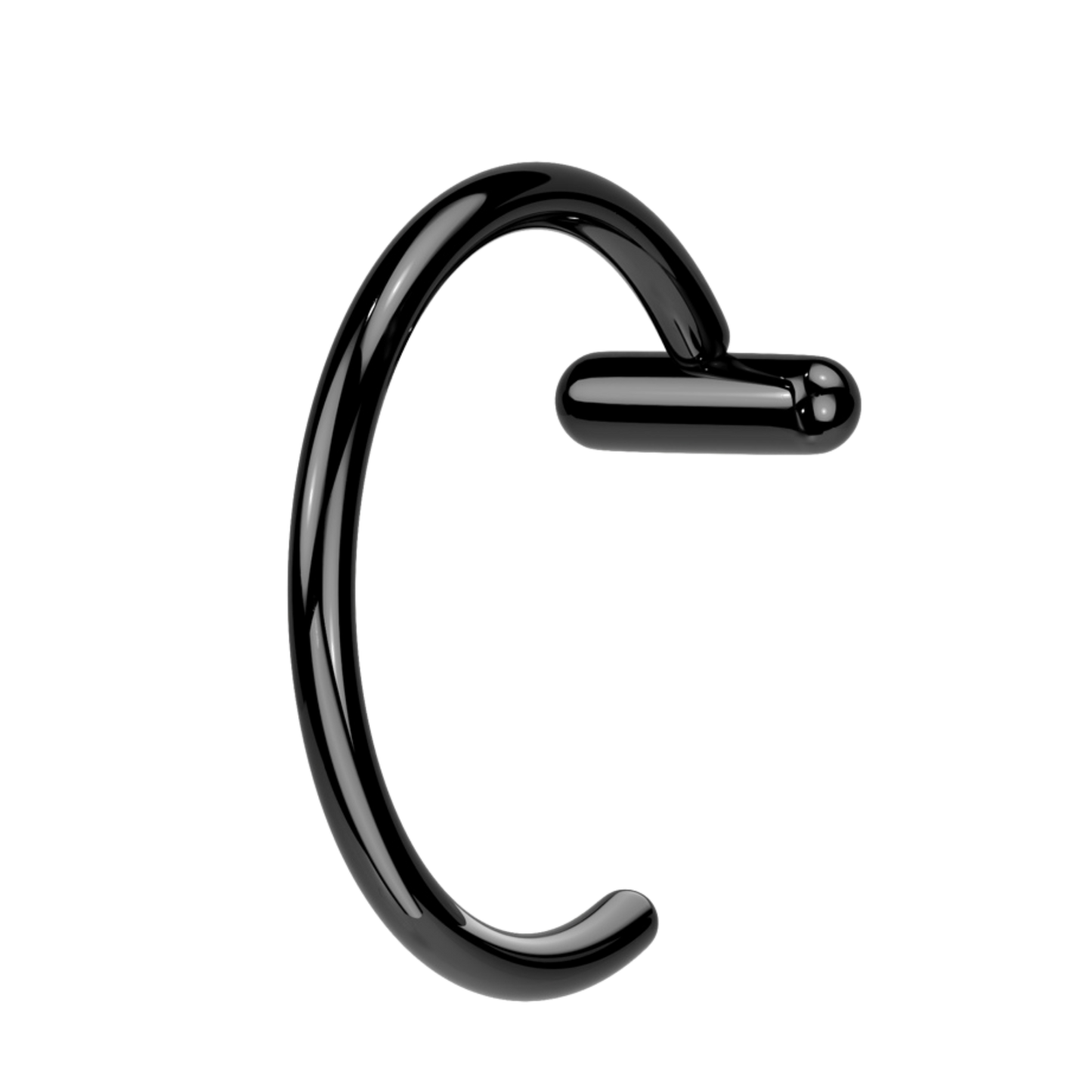 Titanium Nose Hoop Ring With T-Bar
