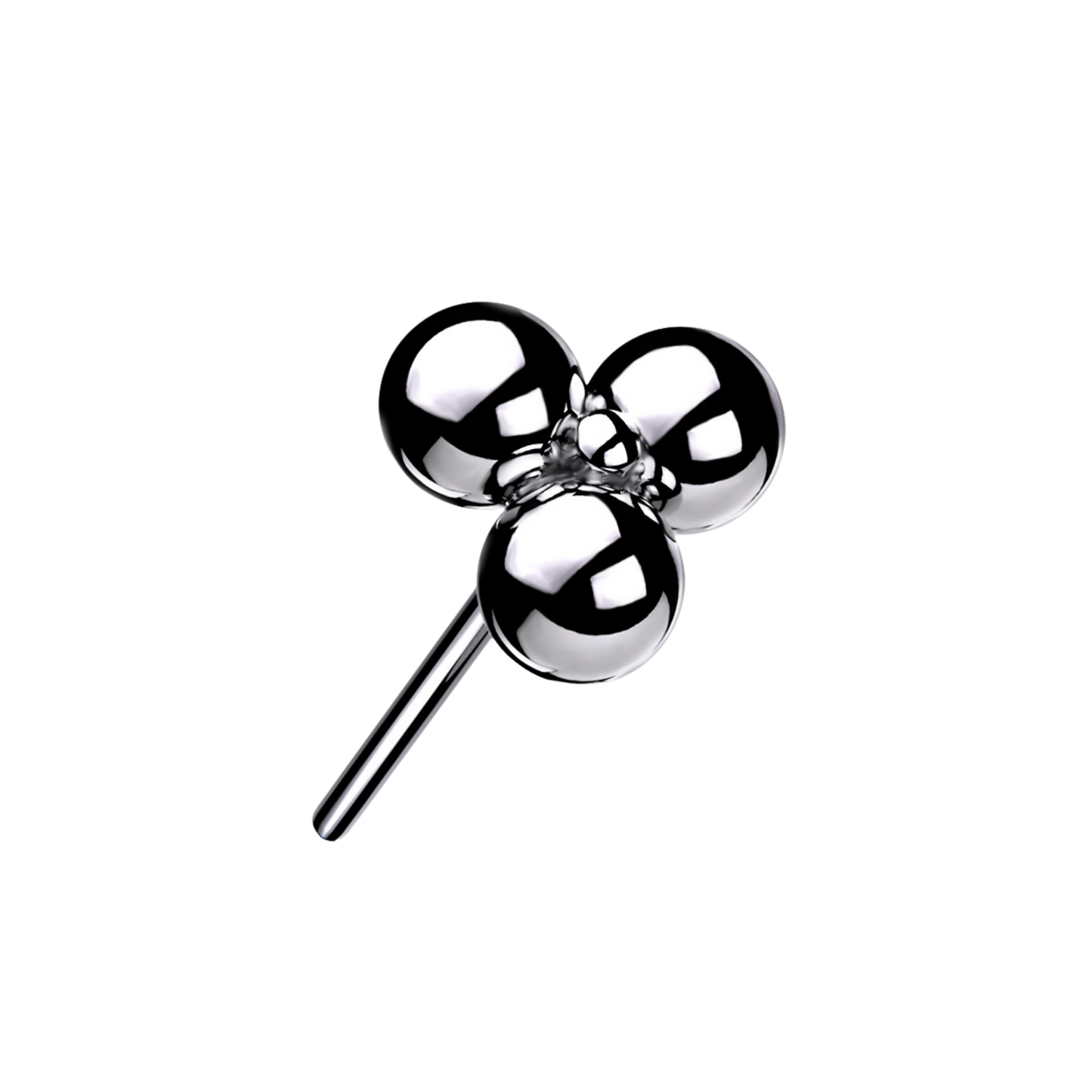 Titanium Threadless Trinity Ball Cluster Top