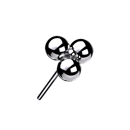 Titanium Threadless Trinity Ball Cluster Top